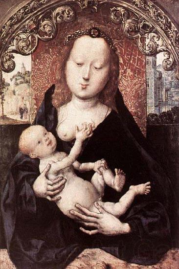 MASTER of the St. Bartholomew Altar Virgin and Child Spain oil painting art